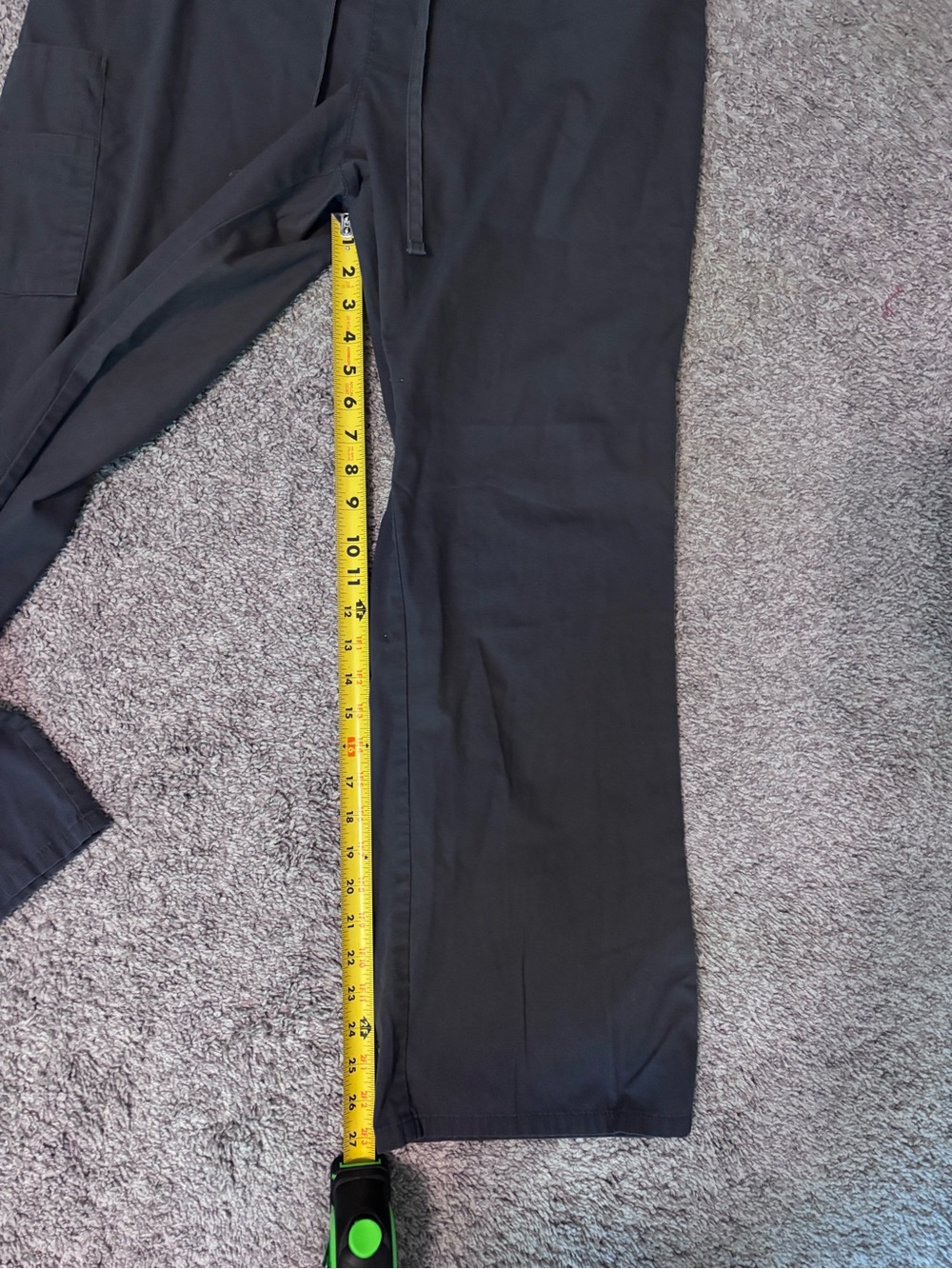 Dickies Black Cargo Drawstring Medical Pants Size Large - Picture 11 of 11